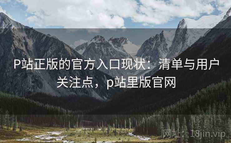 P站正版的官方入口现状：清单与用户关注点，p站里版官网