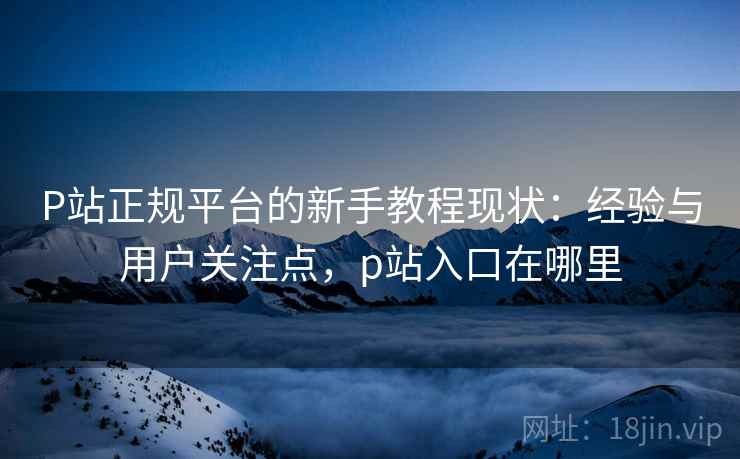 P站正规平台的新手教程现状:经验与用户关注点,p站入口在哪里 P站正规平台的新手教程现状:经验与用户关注点,p站入口在哪里