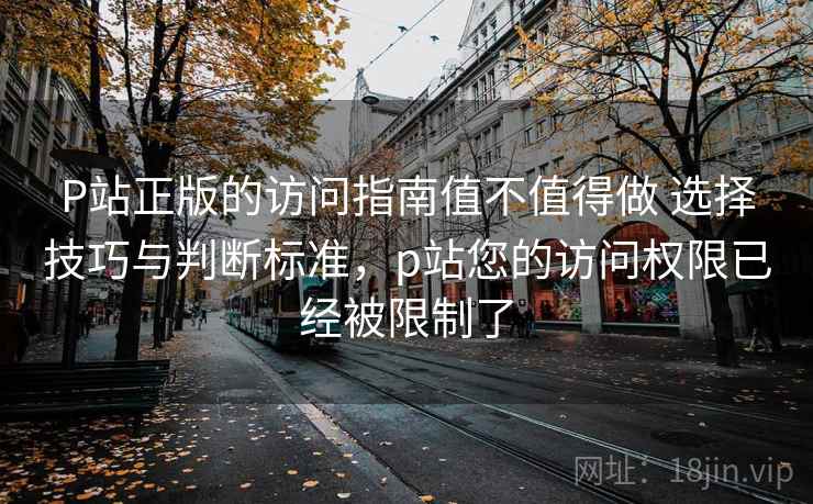 P站正版的访问指南值不值得做 选择技巧与判断标准,p站您的访问权限已经被限制了 P站正版的访问指南值不值得做 选择技巧与判断标准,p站您的访问权限已经被限制了