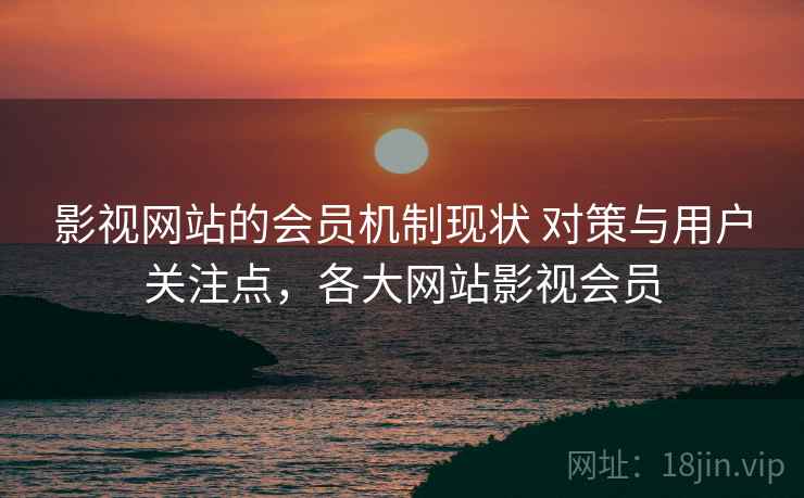 影视网站的会员机制现状 对策与用户关注点，各大网站影视会员