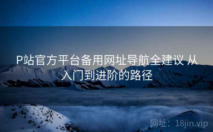 P站官方平台备用网址导航全建议 从入门到进阶的路径