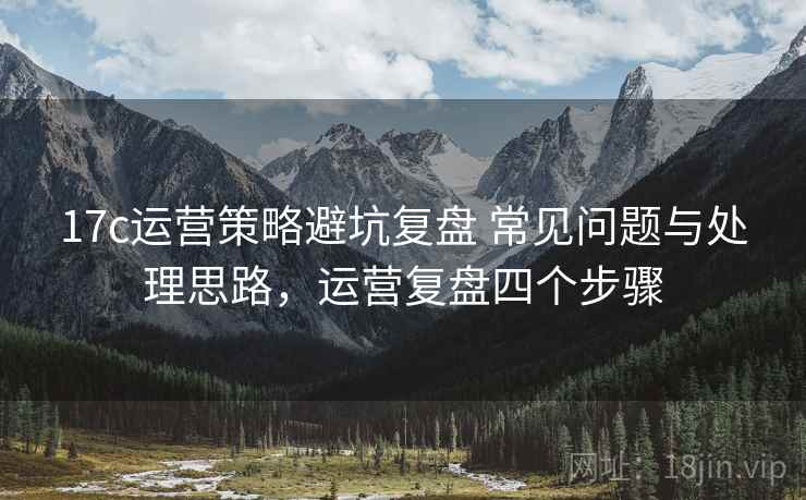 17c运营策略避坑复盘 常见问题与处理思路，运营复盘四个步骤