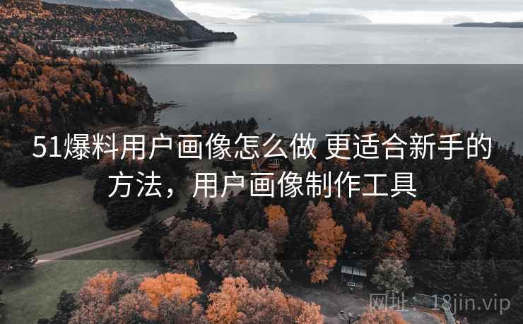 51爆料用户画像怎么做 更适合新手的方法，用户画像制作工具