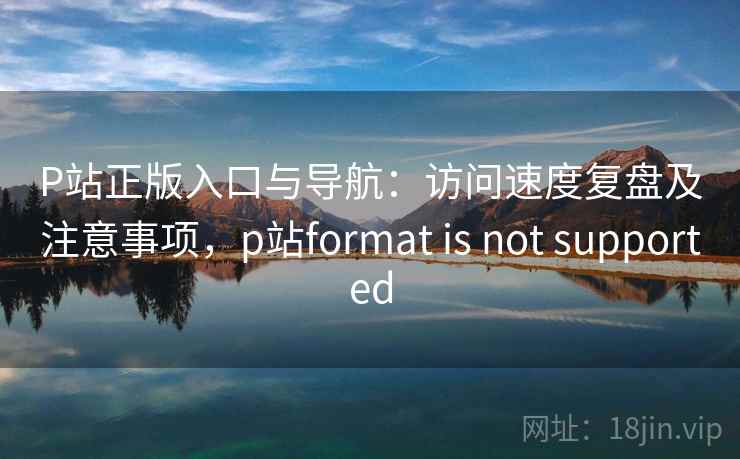 P站正版入口与导航：访问速度复盘及注意事项，p站format is not supported