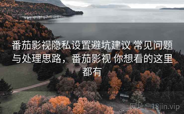 番茄影视隐私设置避坑建议 常见问题与处理思路，番茄影视 你想看的这里都有