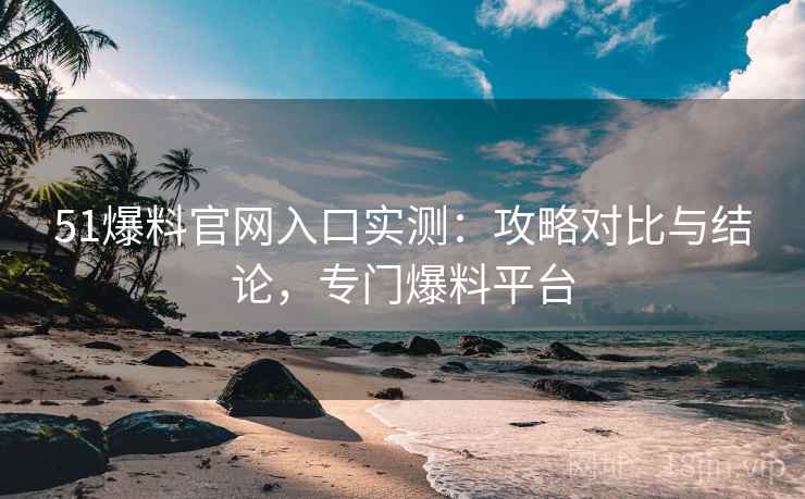 51爆料官网入口实测：攻略对比与结论，专门爆料平台
